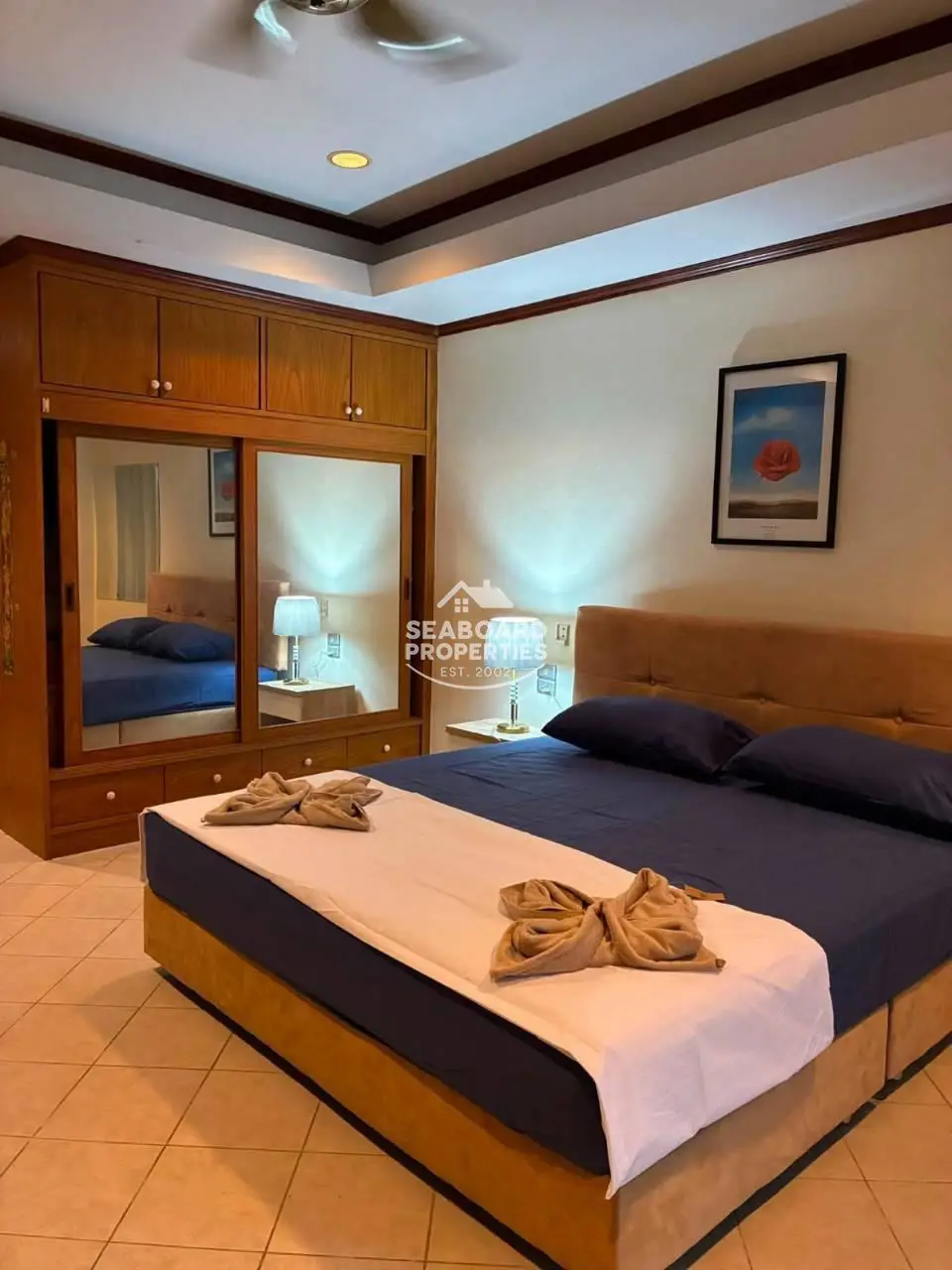 View Talay 2 Condominium - Studio Bedroom View & Wardrobe | Studio apartment for rent