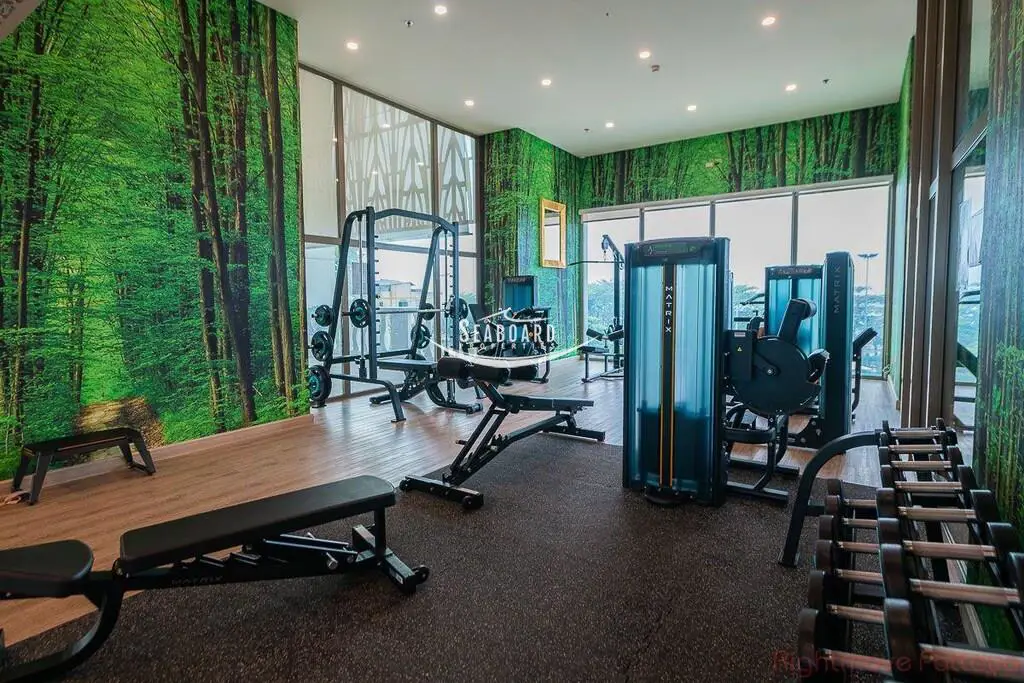 State-of-the-Art Fitness Center Overlooking Landscaped Grounds