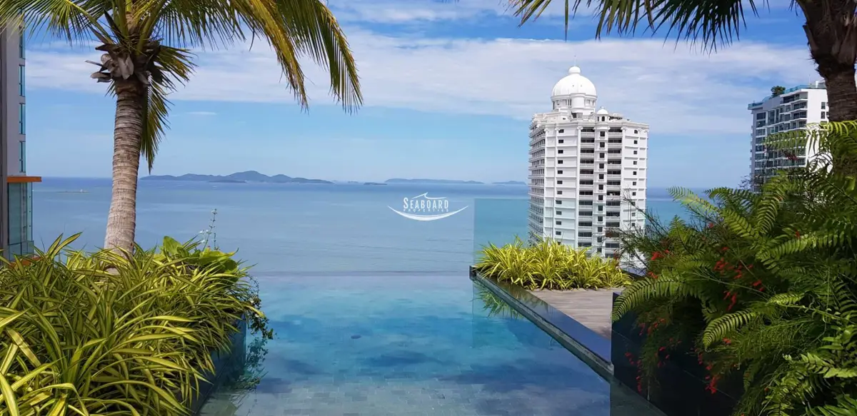 Exterior & Pool Area with Sea View