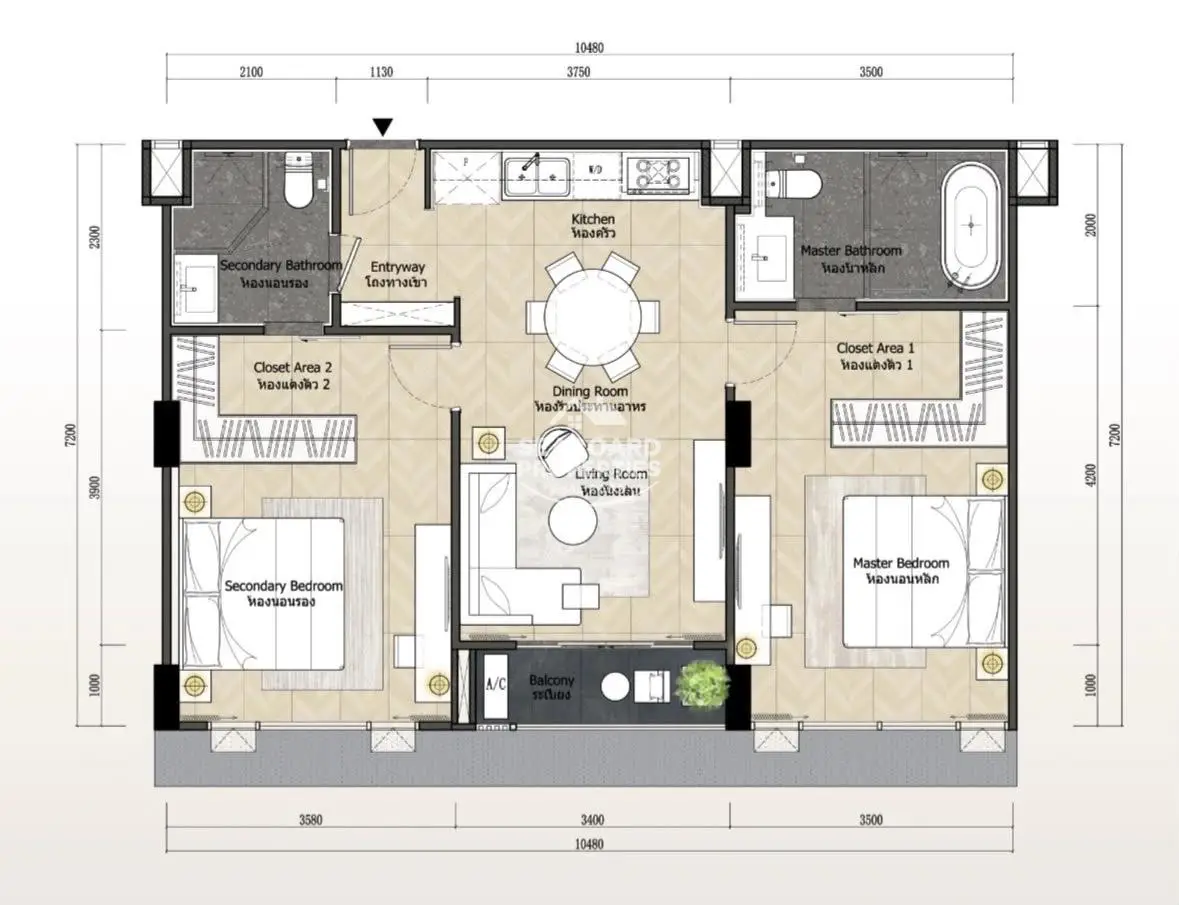 Level Pratumnak 2 bedroom Condo for sale in Foreign Quota by Seaboard Properties